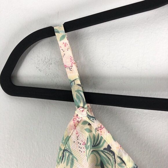 Victoria's Secret Size Small Gold Crown Label Bralette Unlined Floral Pink Lace - Picture 4 of 16
